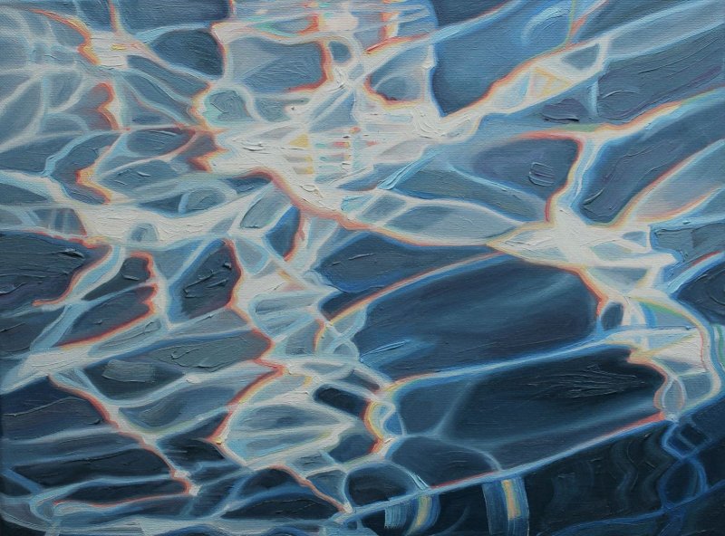 Prism 16x12in oil painting